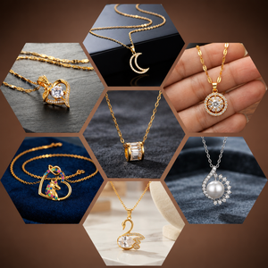 Gold Plated Graceful Crystal Swan Pendant Necklace | Elegant CZ Jewelry